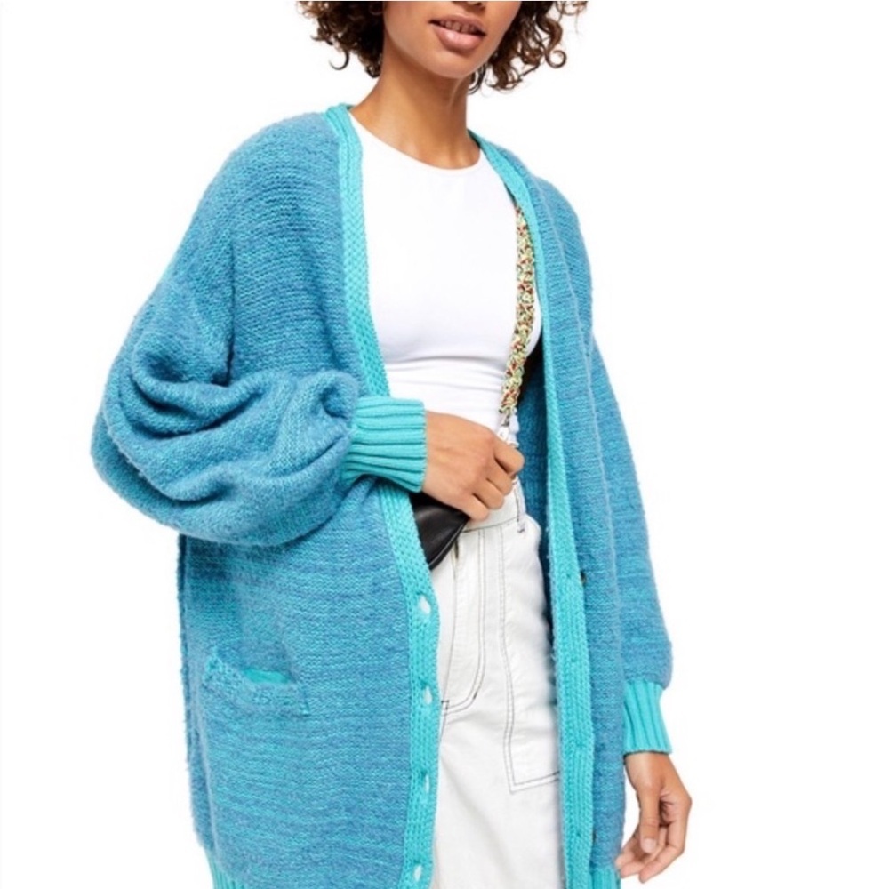 Free People oversized Snow Drop Cardigan